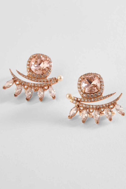 The Seine Pearl Embellished Stud Earrings 