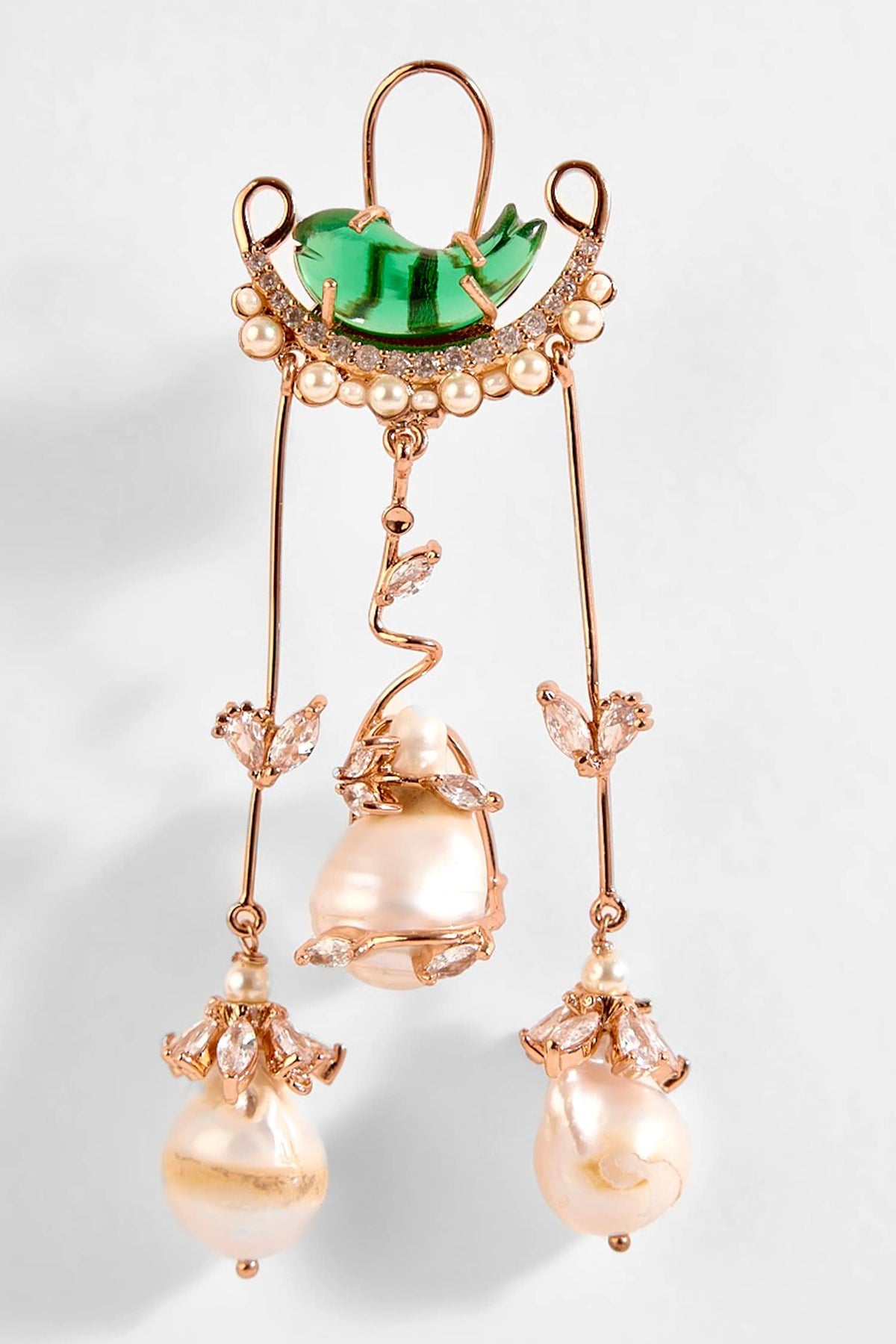 Le Cleo Dewdrop Chandelier Earrings 
