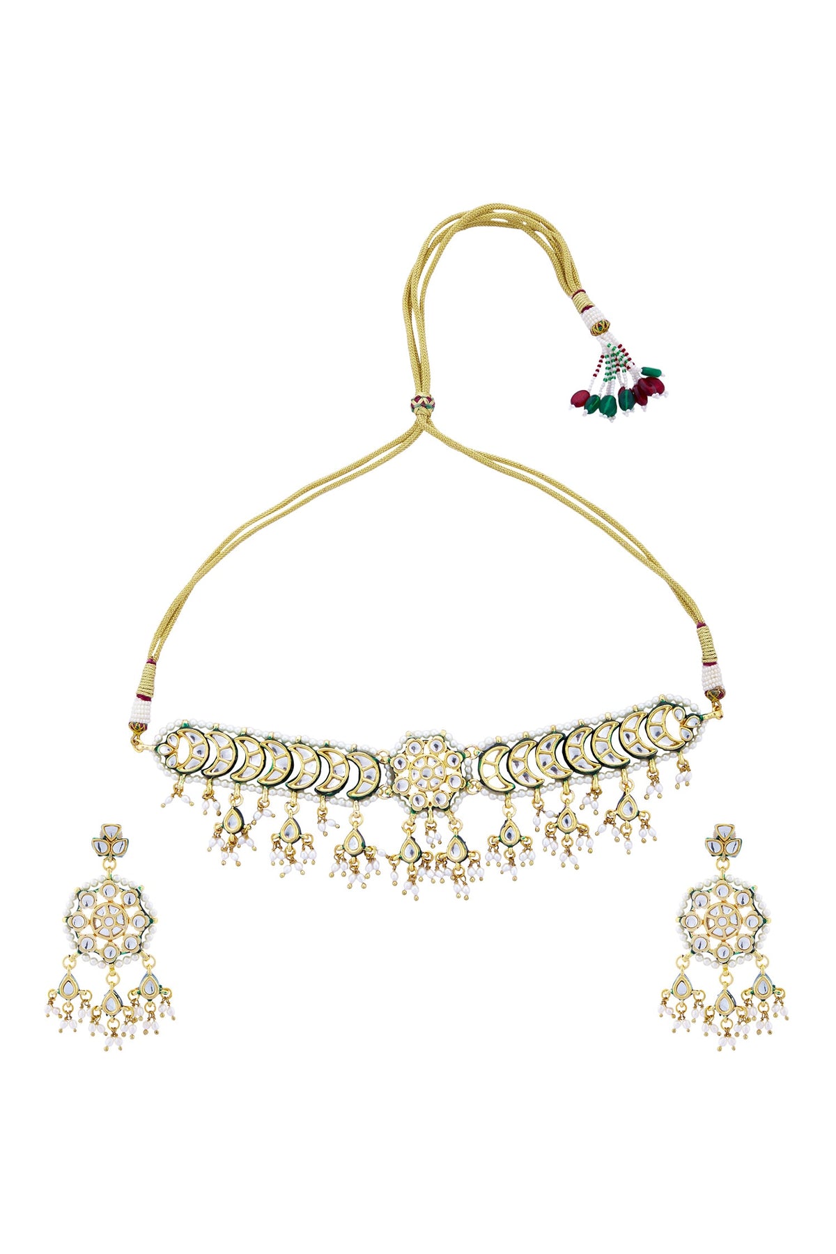 Floral Kundan Choker Set 