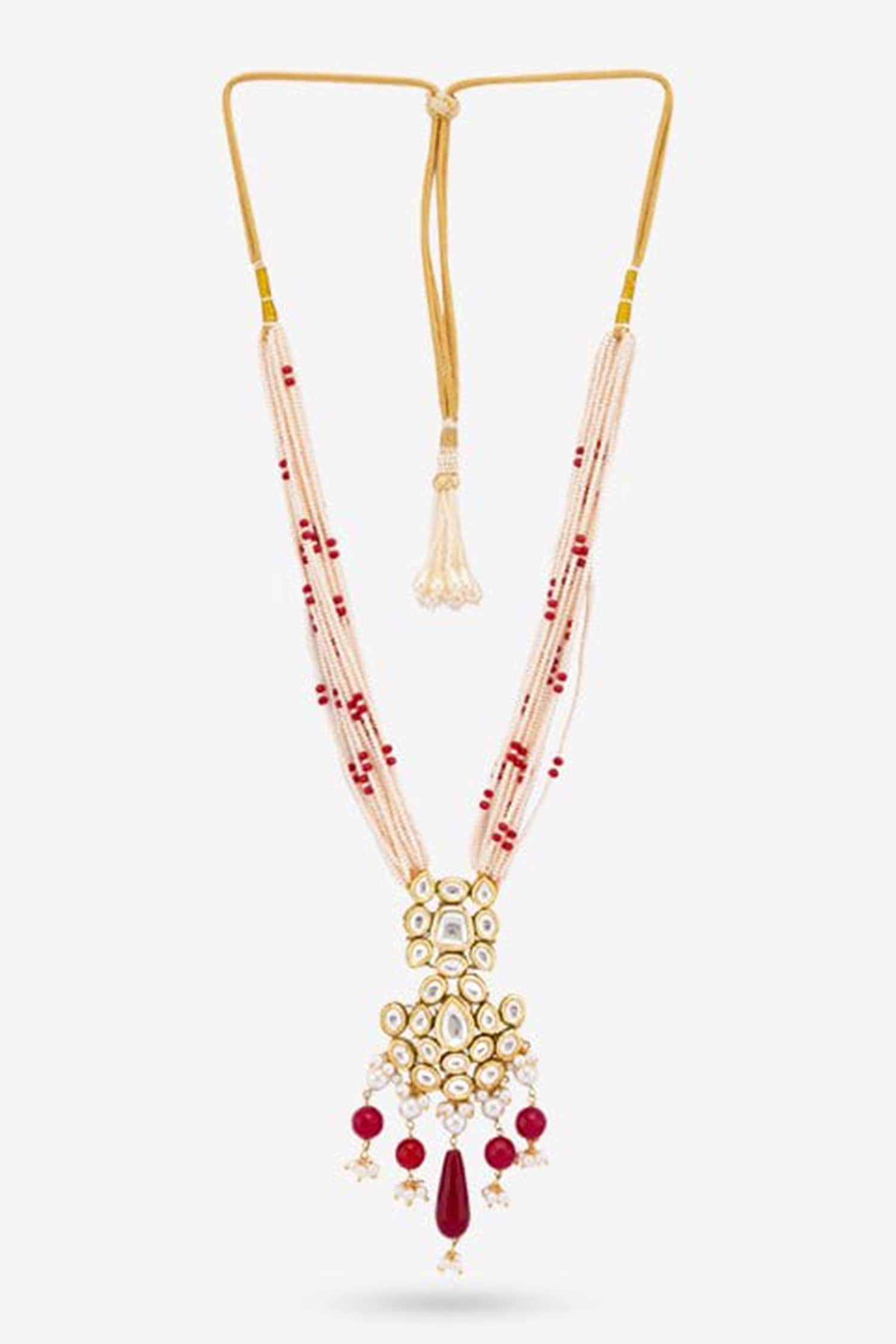 Majeri Embellished Pendant Necklace 