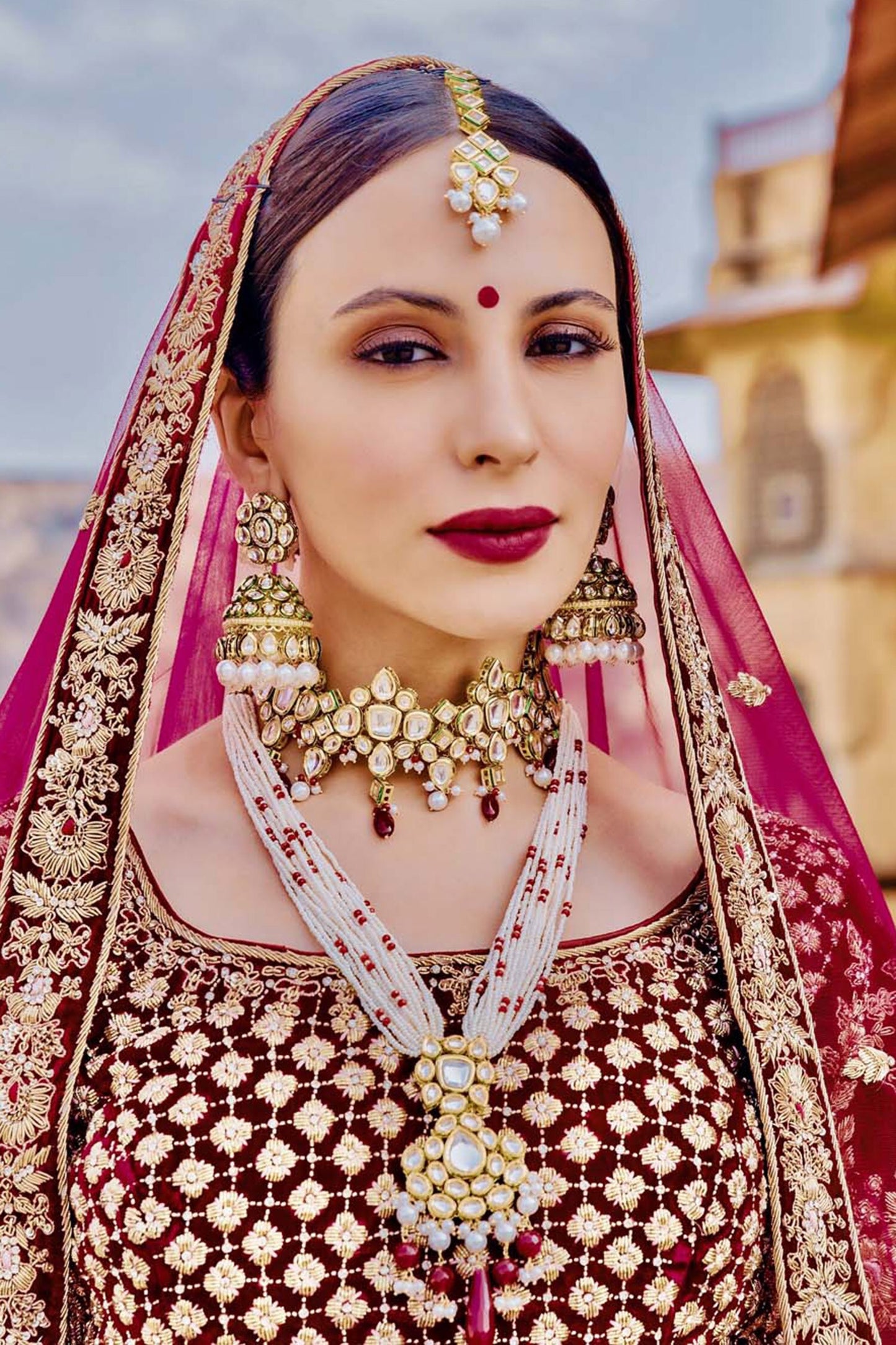 Majeri Embellished Pendant Necklace 