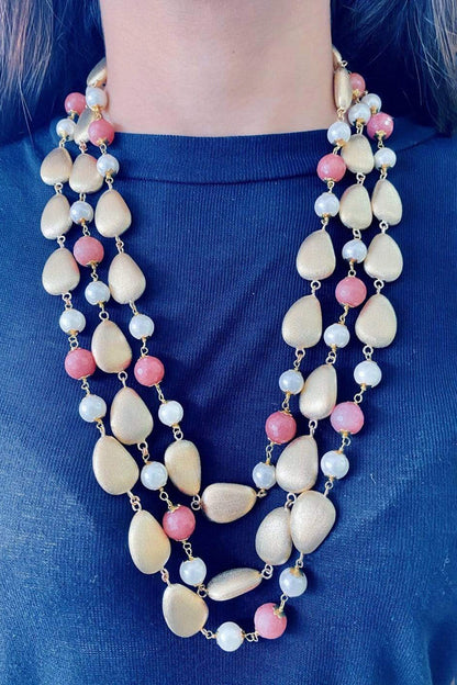 Claudia Bead Layered Necklace 