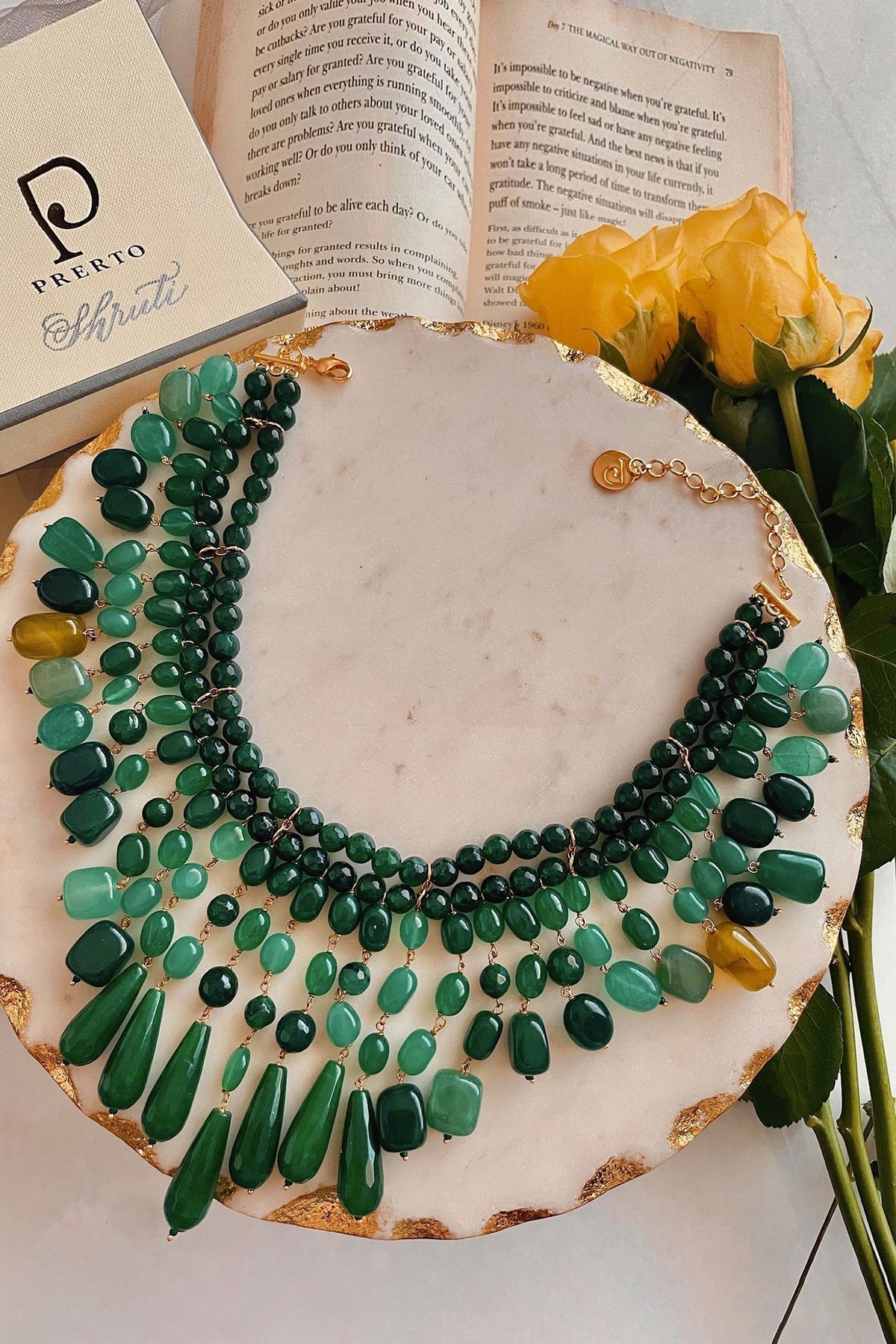 Fiona Bead Embellished Layered Necklace 