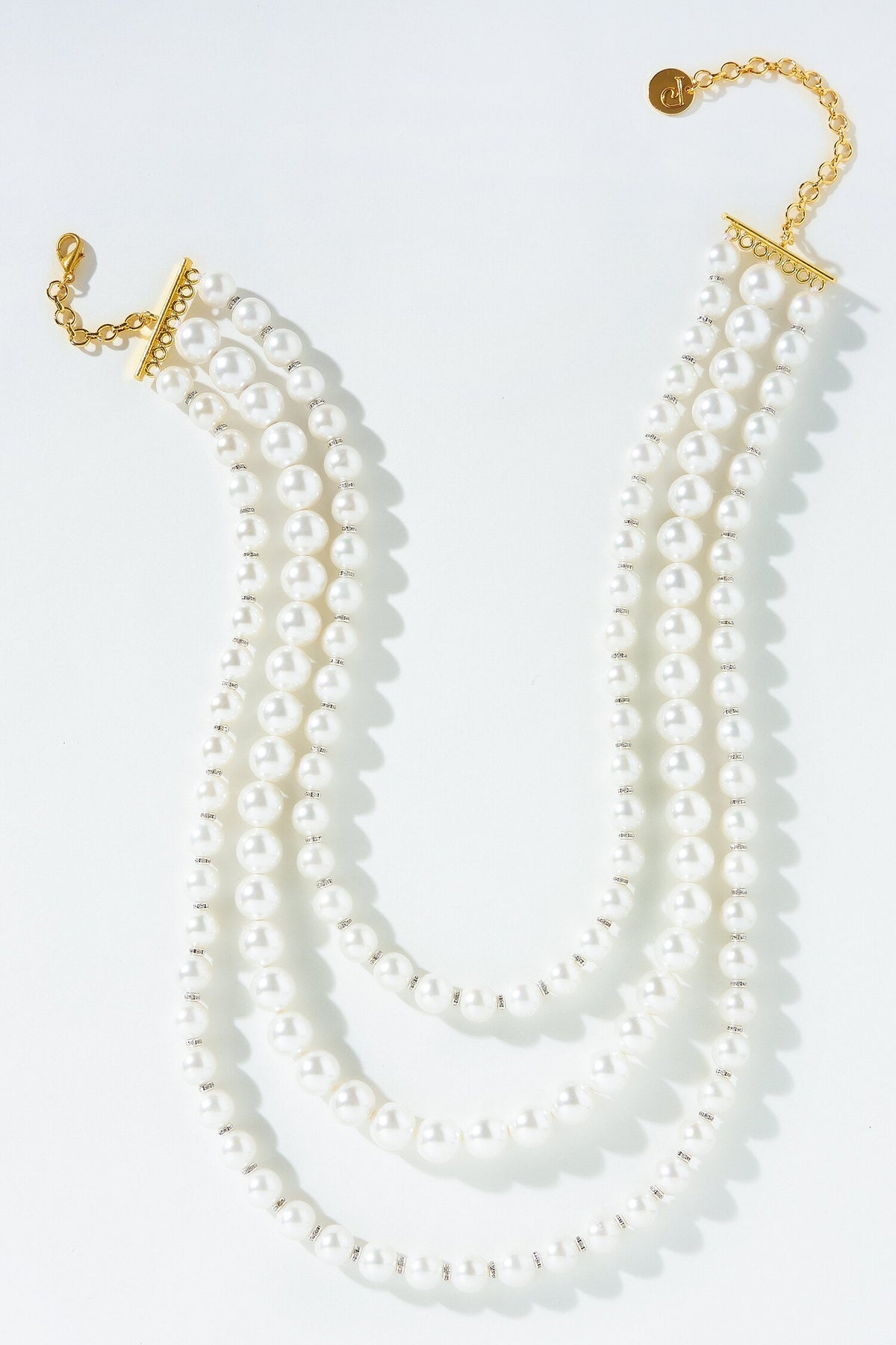 Pearly Lunga Layered Necklace 