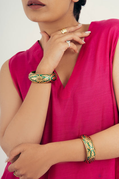 Kairi Floral Pattern Bangle - Single Pc 