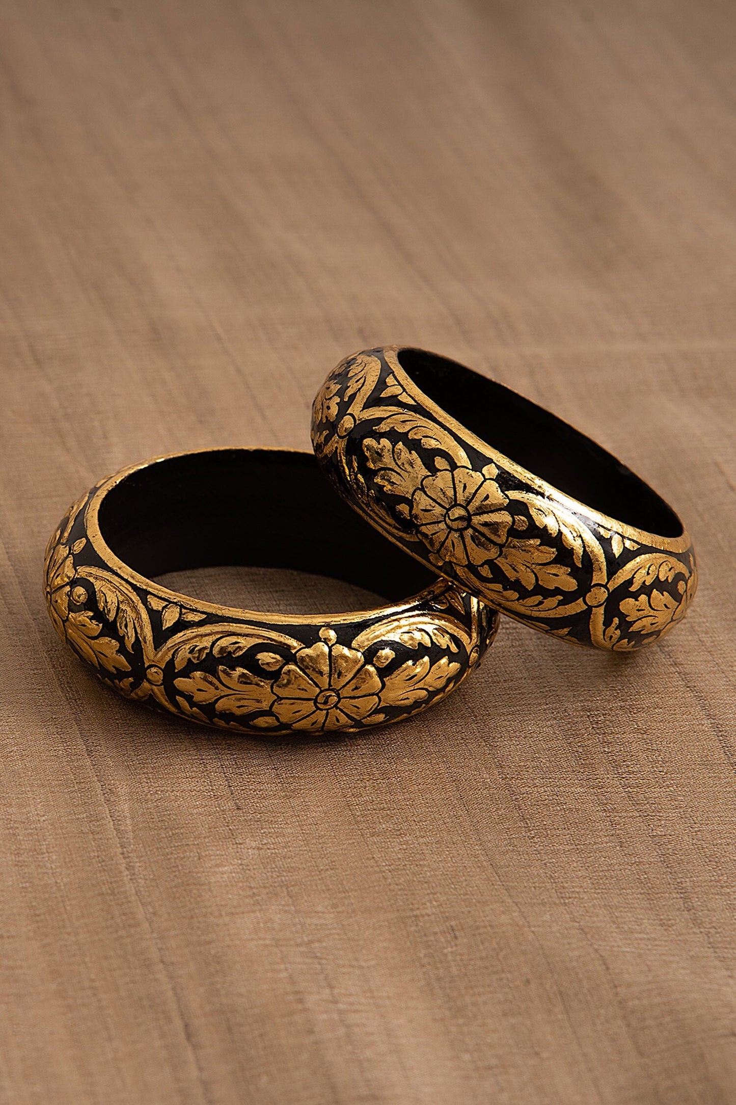 Koyla Floral Pattern Bangle - Single Pc 