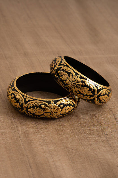 Koyla Floral Pattern Bangle - Single Pc 