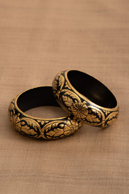 Koyla Floral Pattern Bangle - Single Pc 