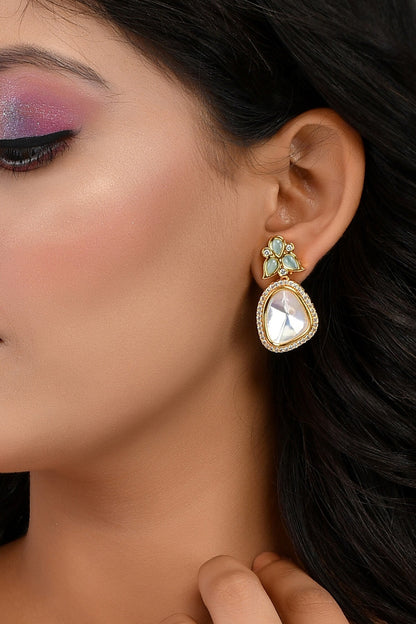 Embellished Polki Stone Earrings 