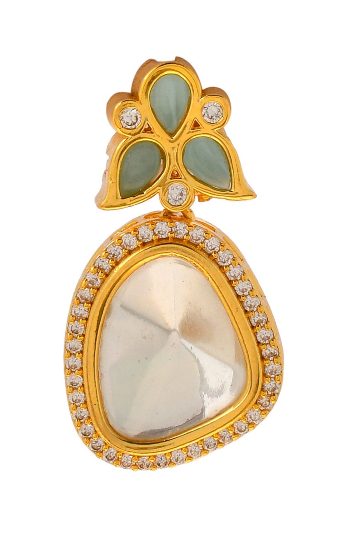 Embellished Polki Stone Earrings 