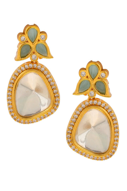 Embellished Polki Stone Earrings 