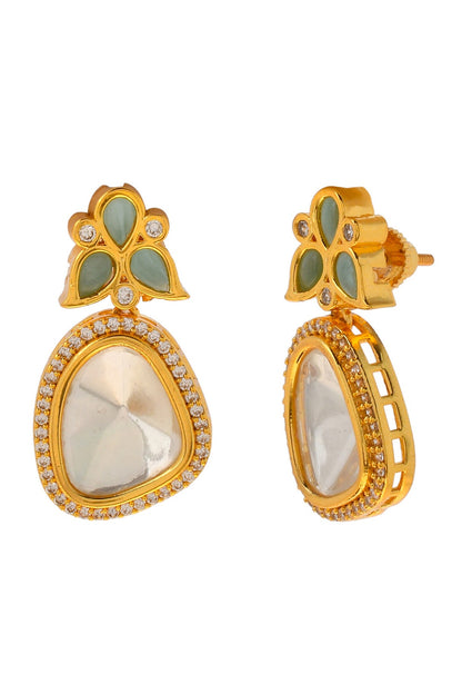 Embellished Polki Stone Earrings 