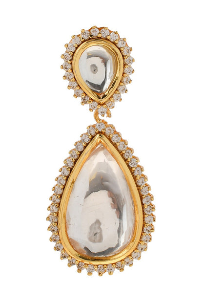 Tear Drop Embellished Drop Earrings 