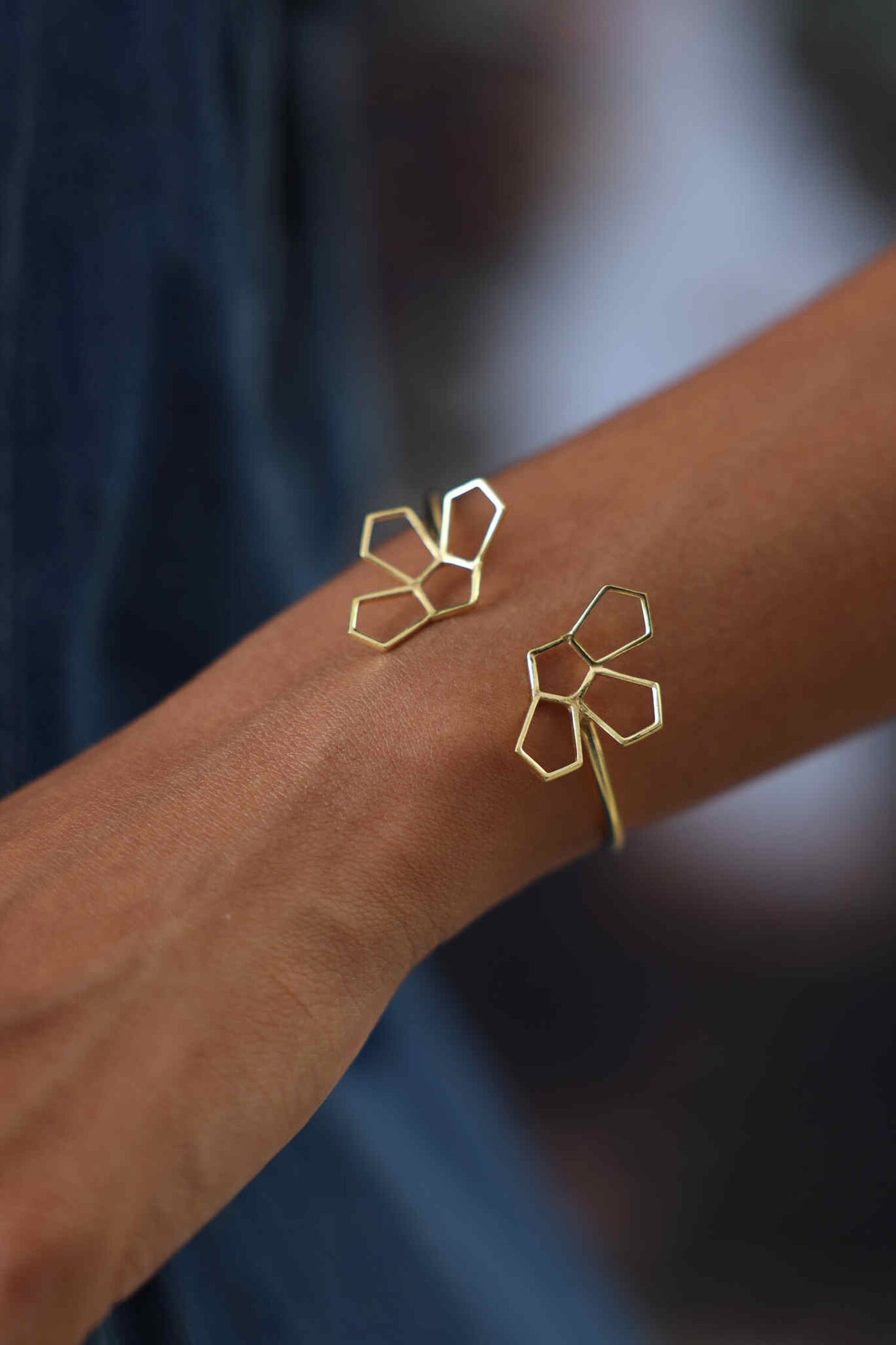 Clio Floral Cutwork Bangle 