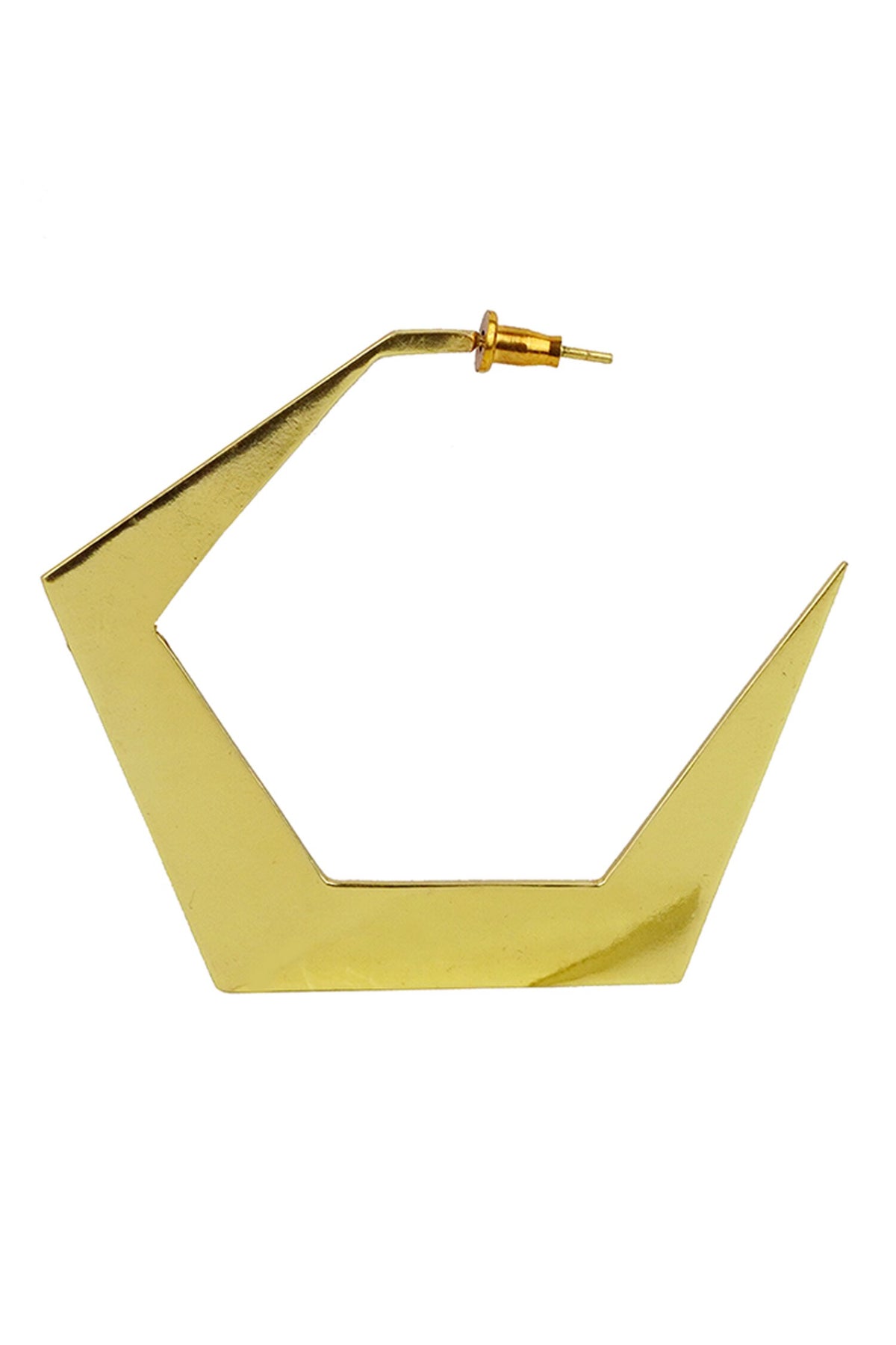 Espoir Geometric Pattern Hoops 