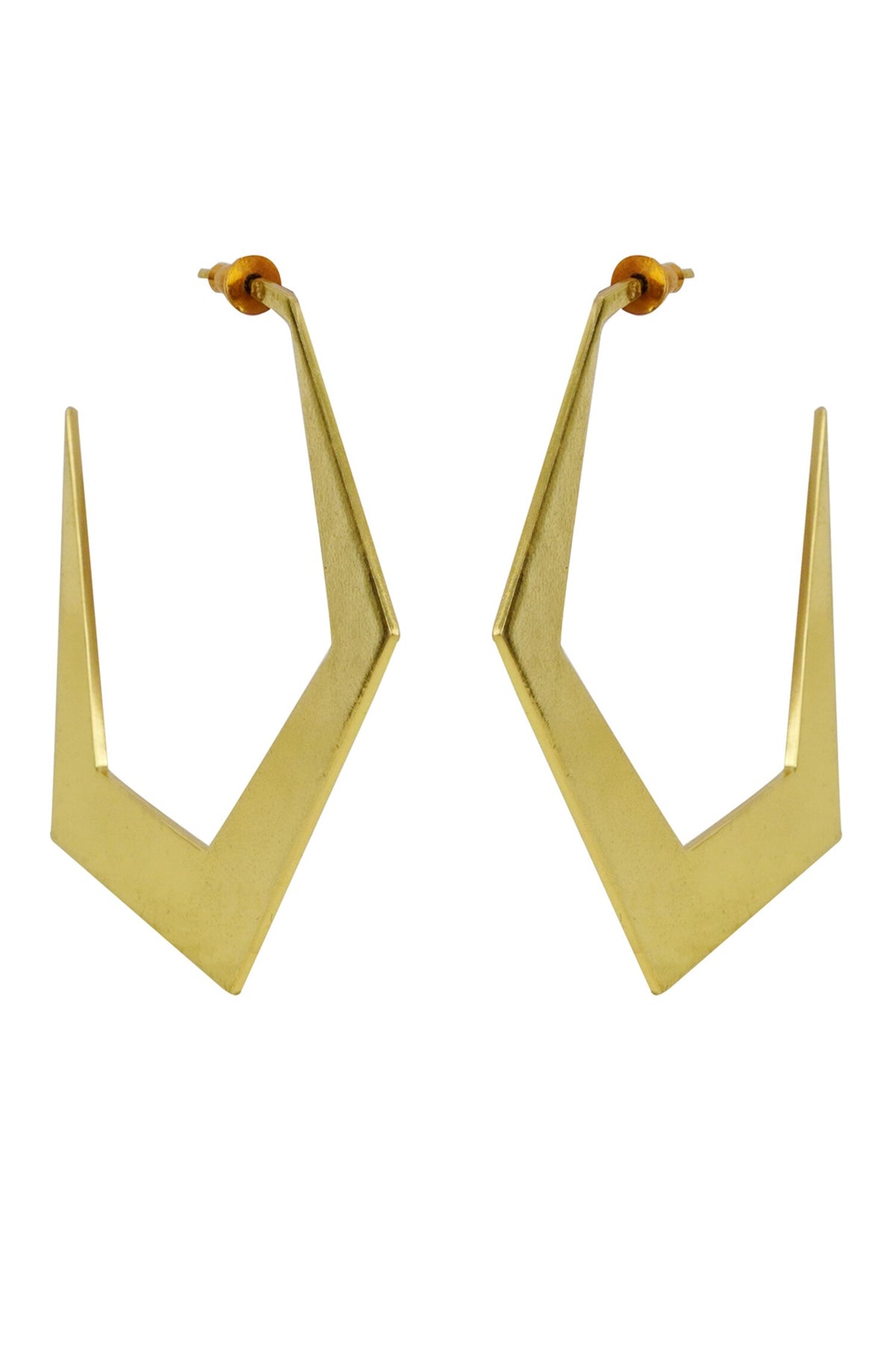 Espoir Geometric Pattern Hoops 