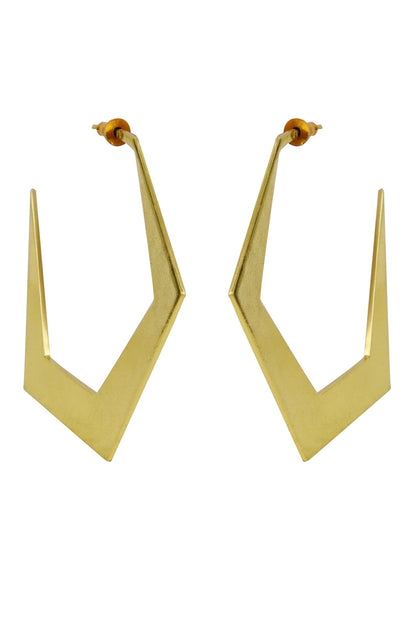 Espoir Geometric Pattern Hoops 