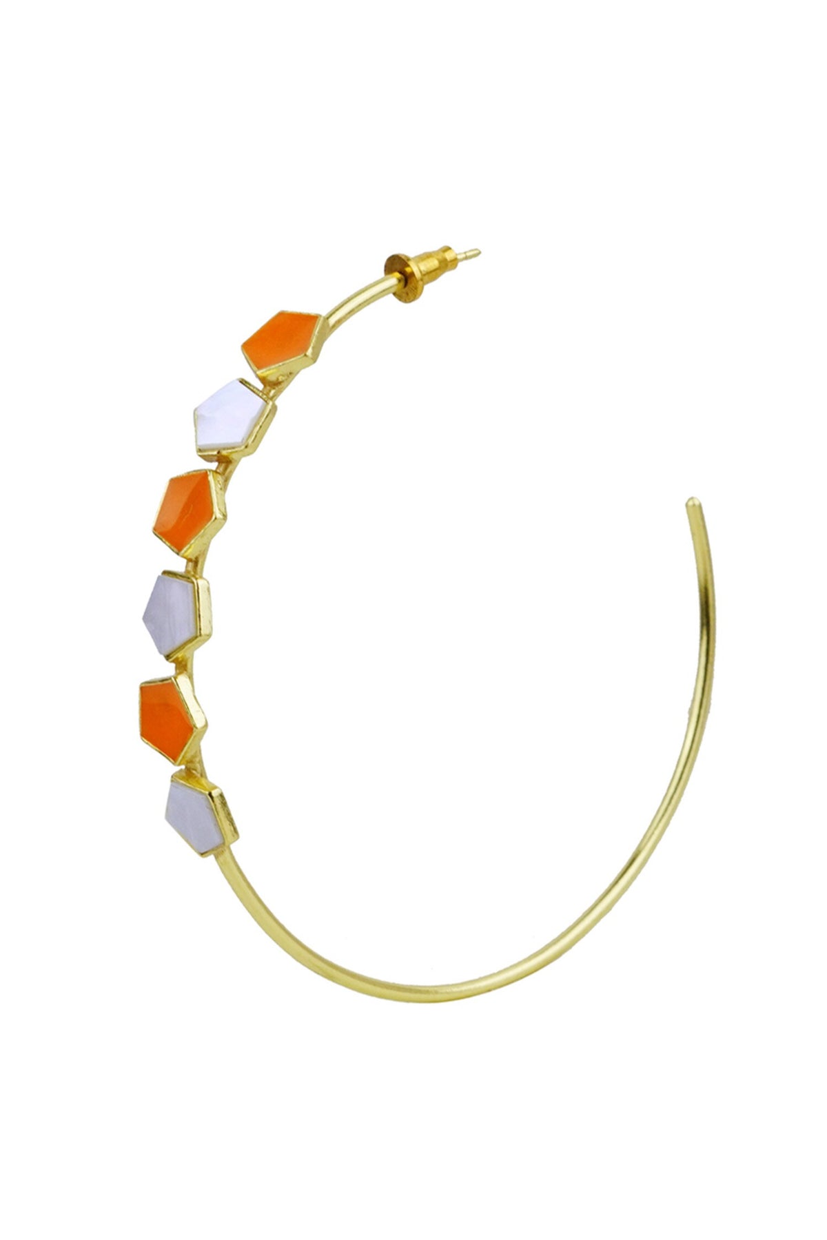 Dahlia Geometric Pattern Hoops 