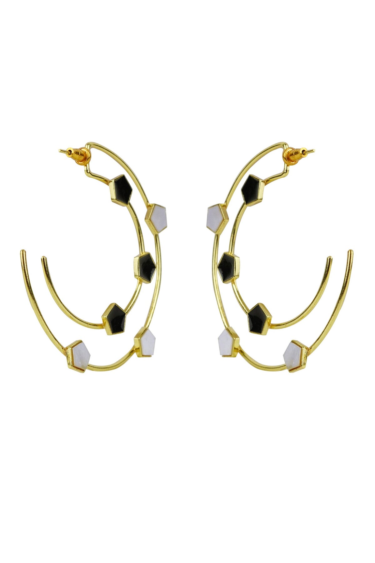 Magnolia Geometric Pattern Hoops 
