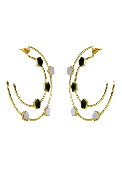Magnolia Geometric Pattern Hoops 