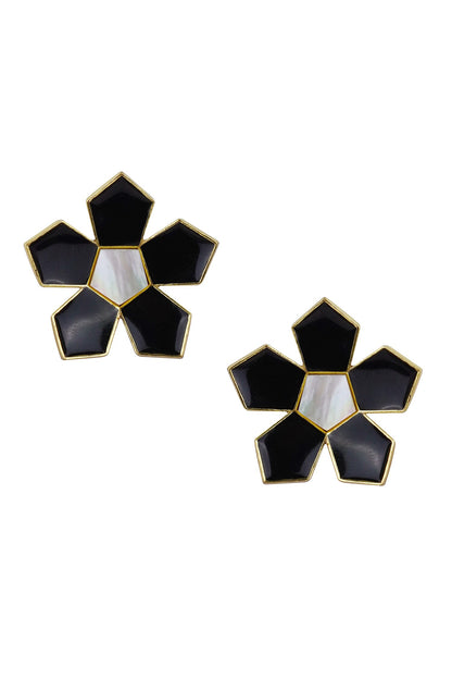 Willow Floral Pattern Studs 