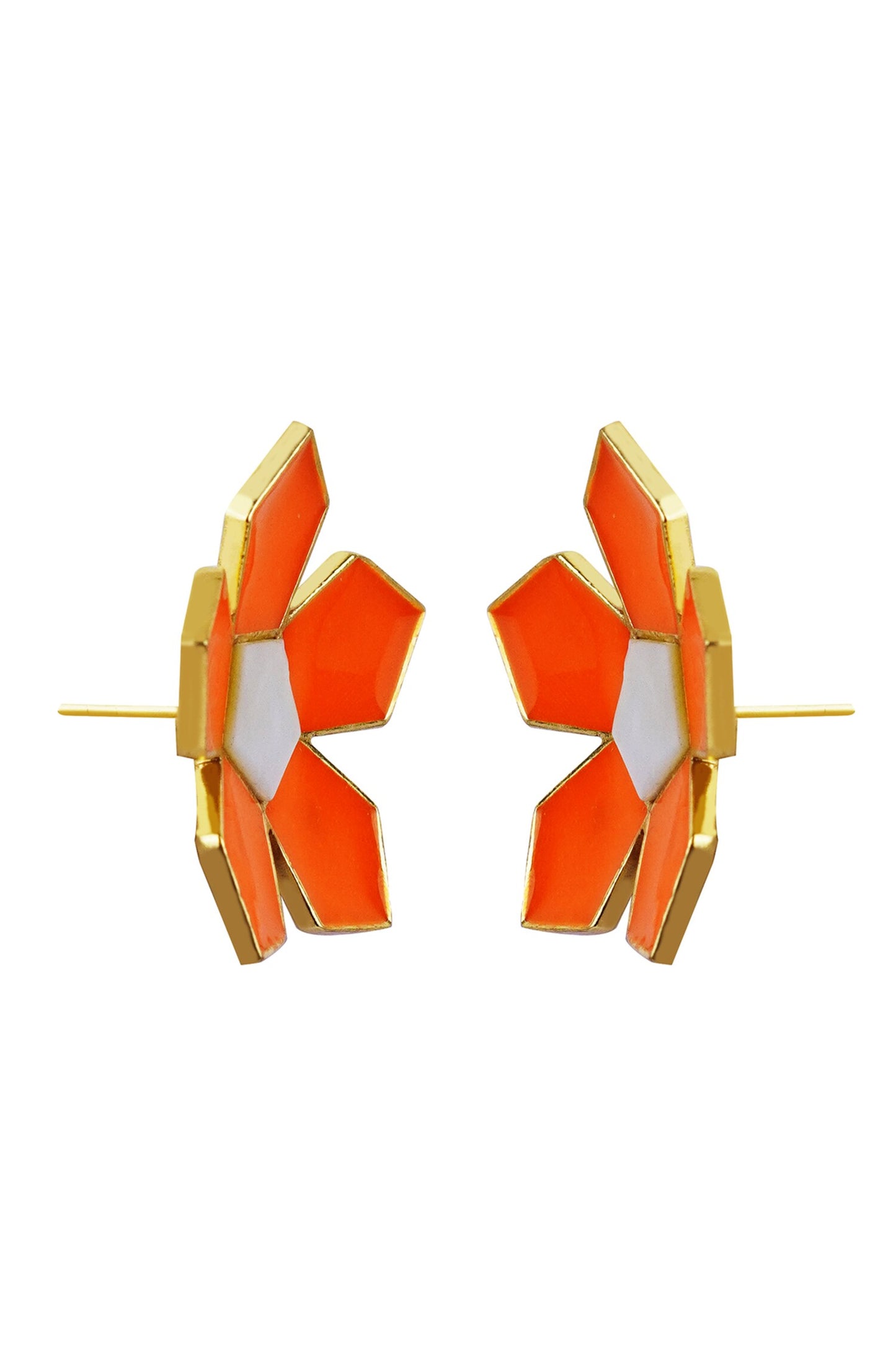 Willow Floral Motif Pattern Studs 