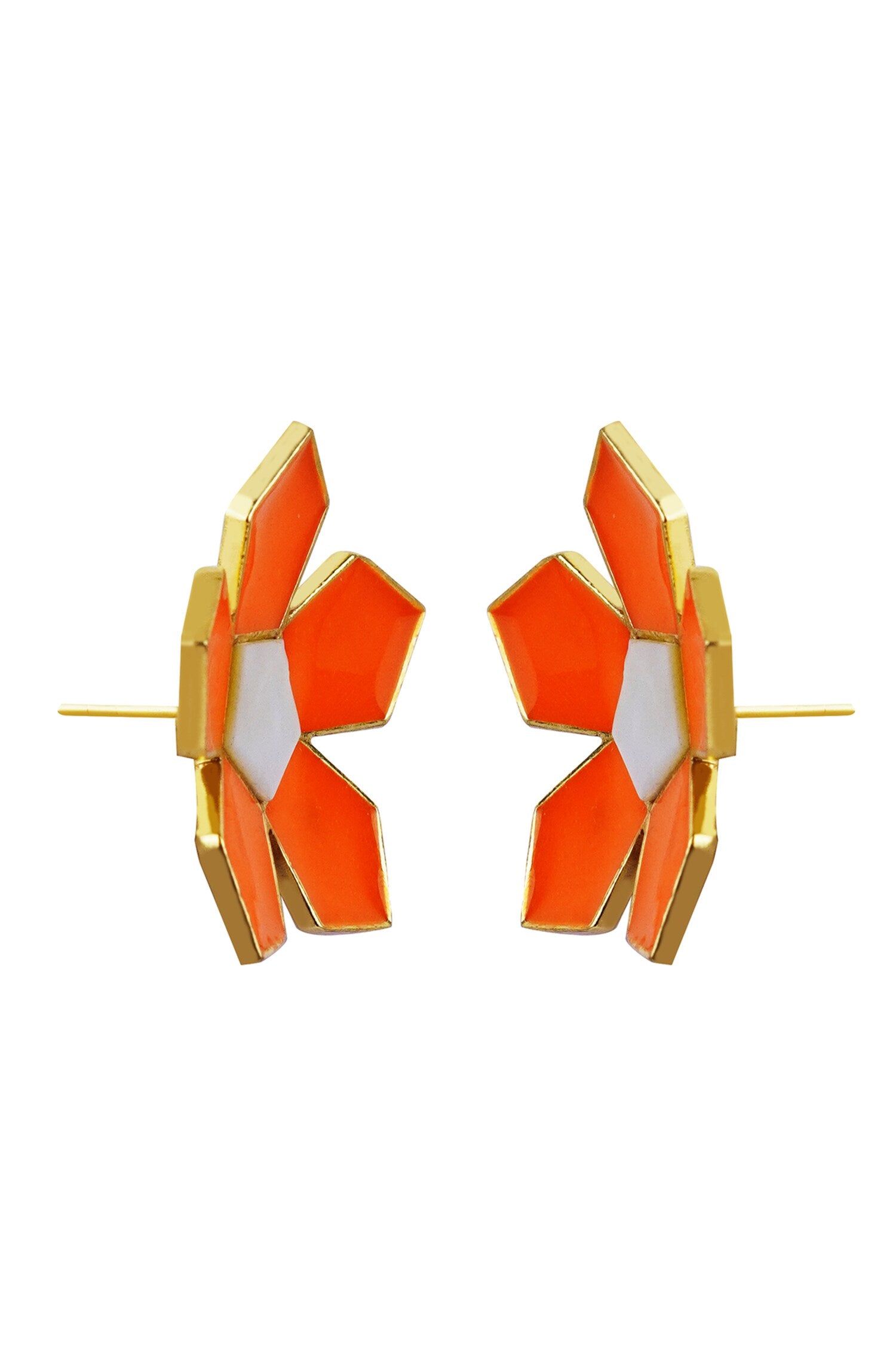 Willow Floral Motif Pattern Studs 
