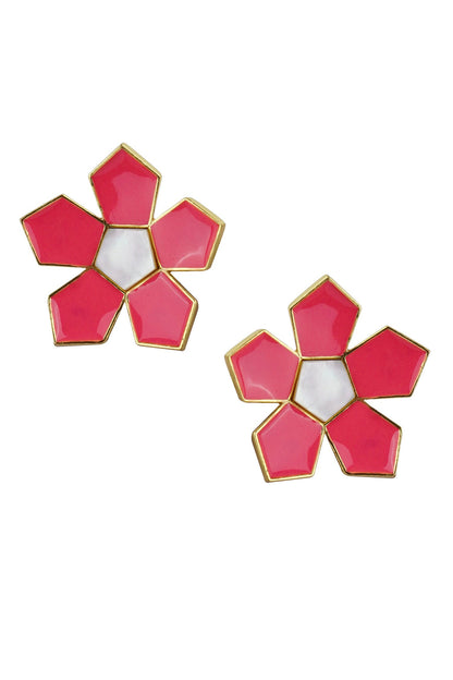 Willow Floral Motif Pattern Studs 