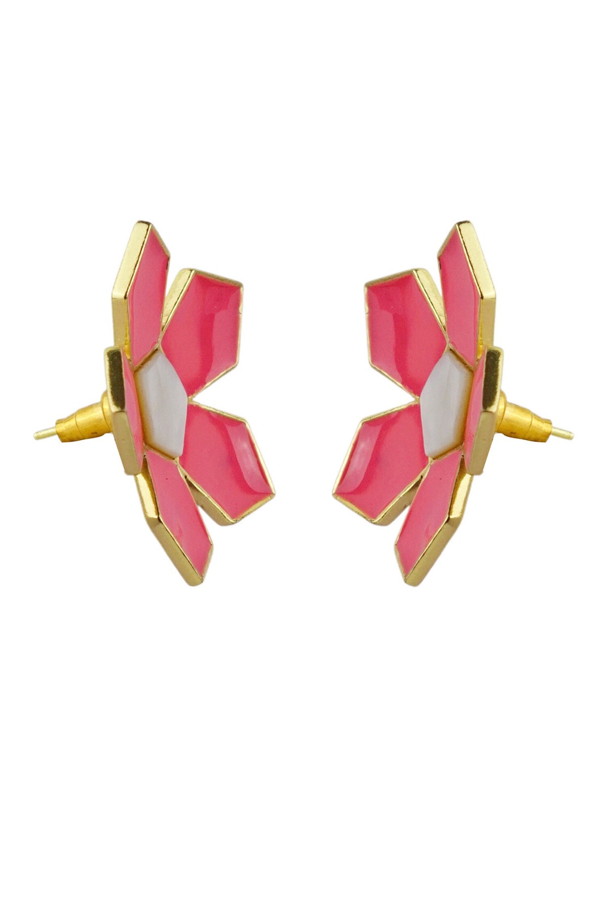 Willow Floral Motif Pattern Studs 