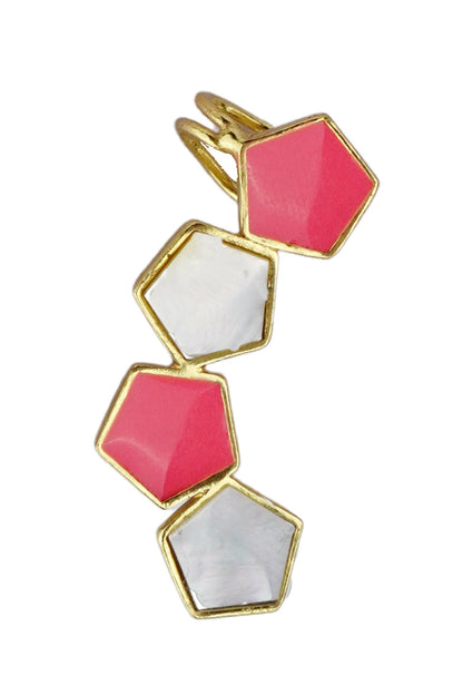Arlo Geometric Pattern Embellished Earrings 