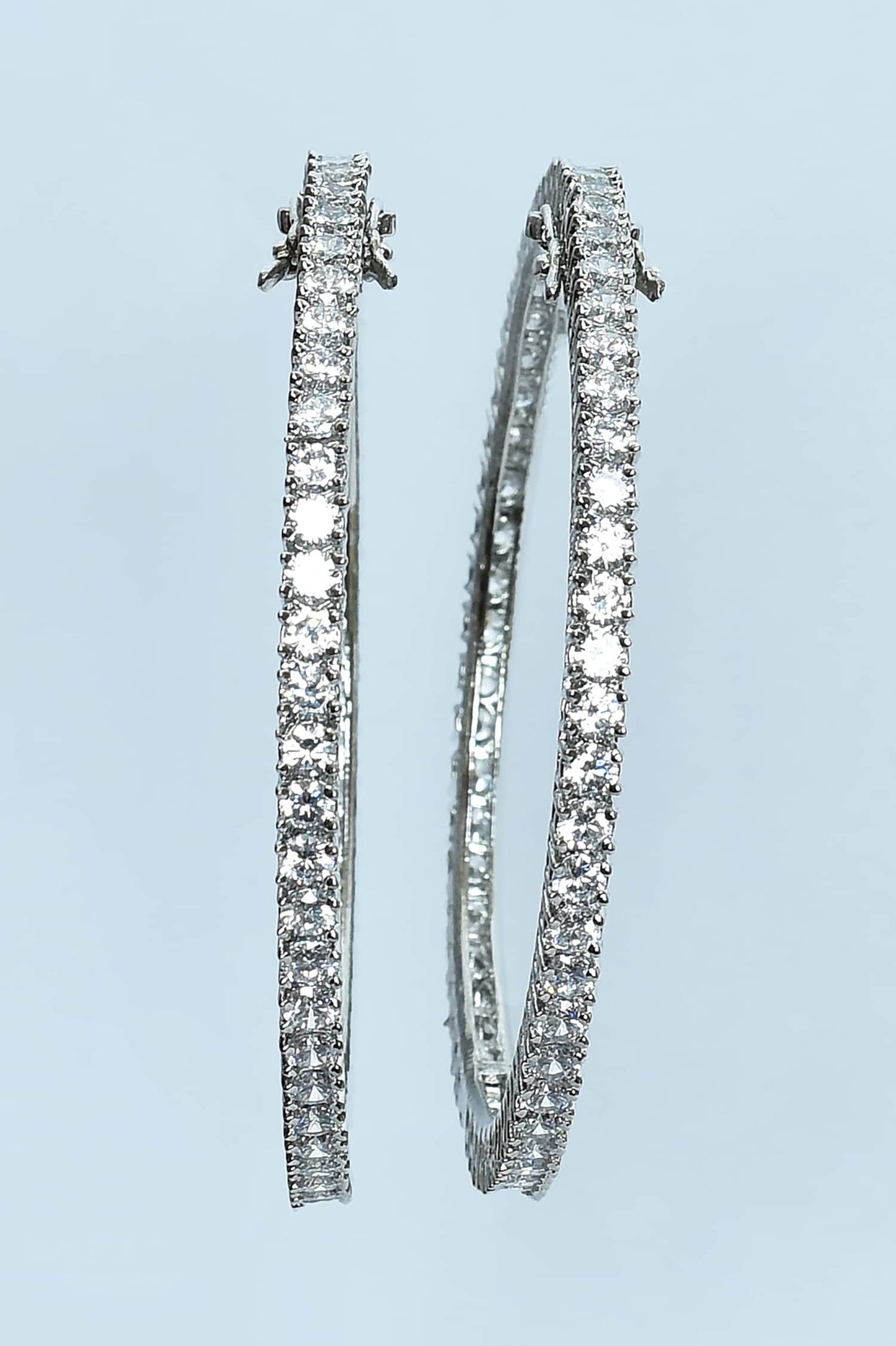 Zircon Diamonds Studded Bangles - Set of 2 