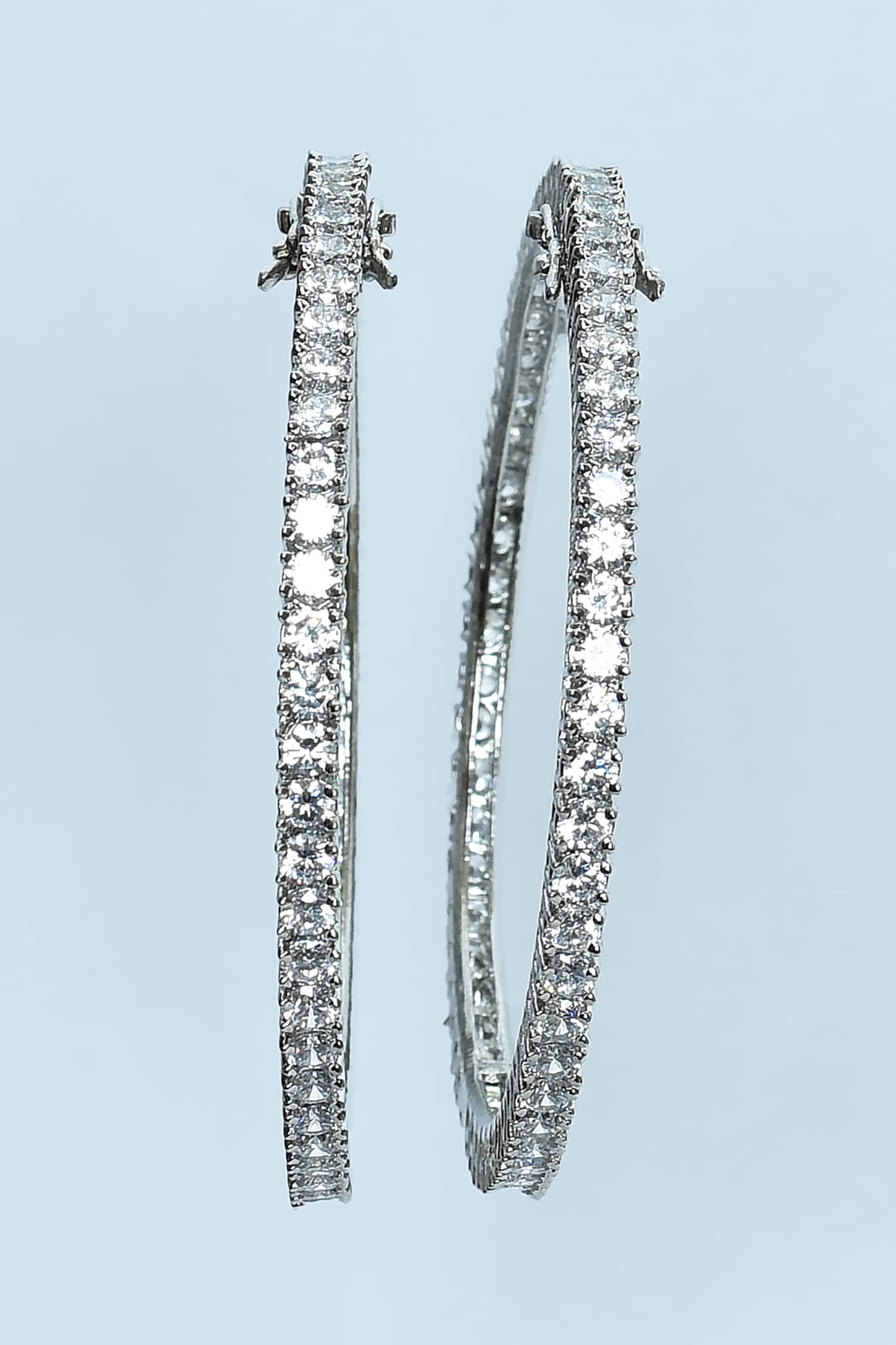 Zircon Diamonds Studded Bangles - Set of 2 