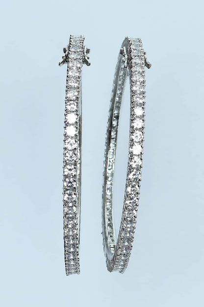Zircon Diamonds Studded Bangles - Set of 2 