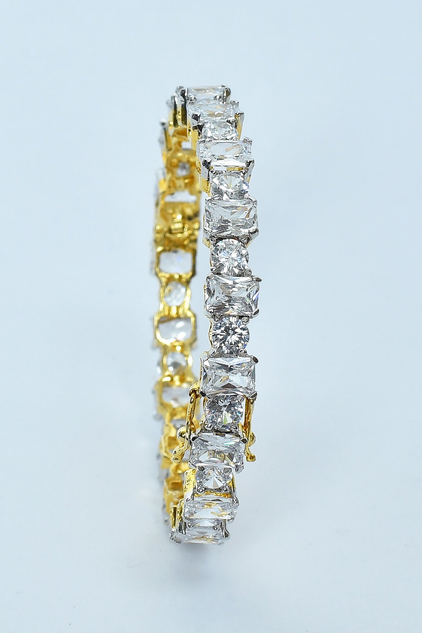 Studded Zircon Diamonds Bangles - Set of 2 