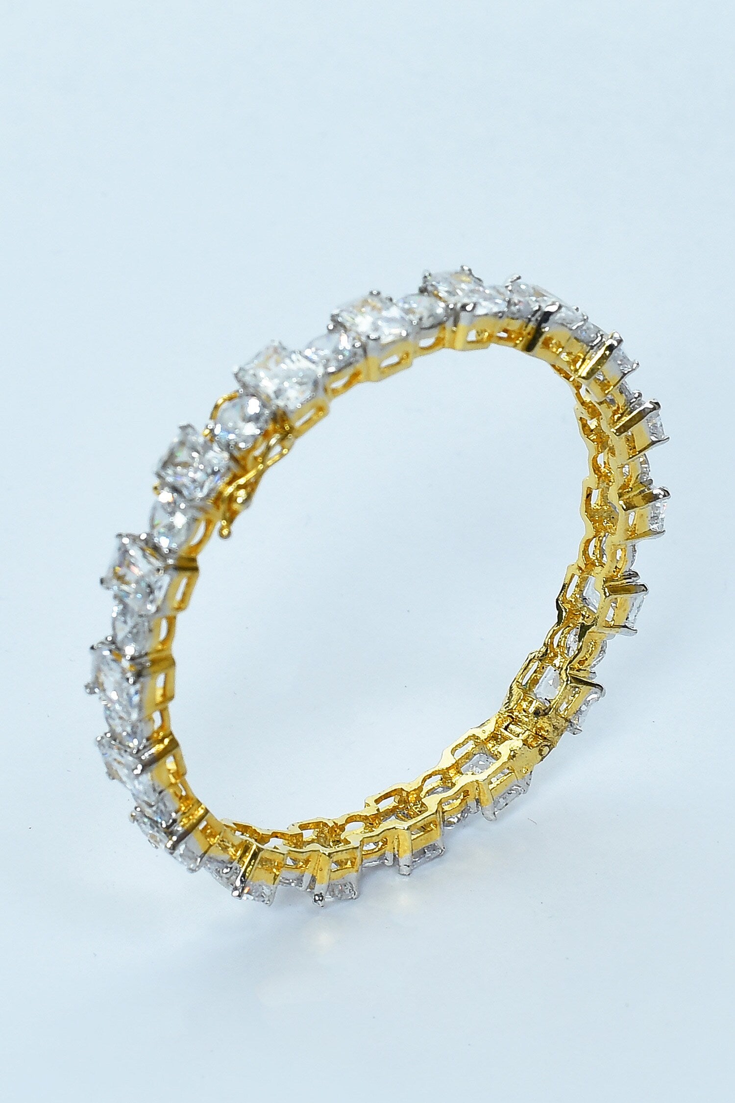 Studded Zircon Diamonds Bangles - Set of 2 