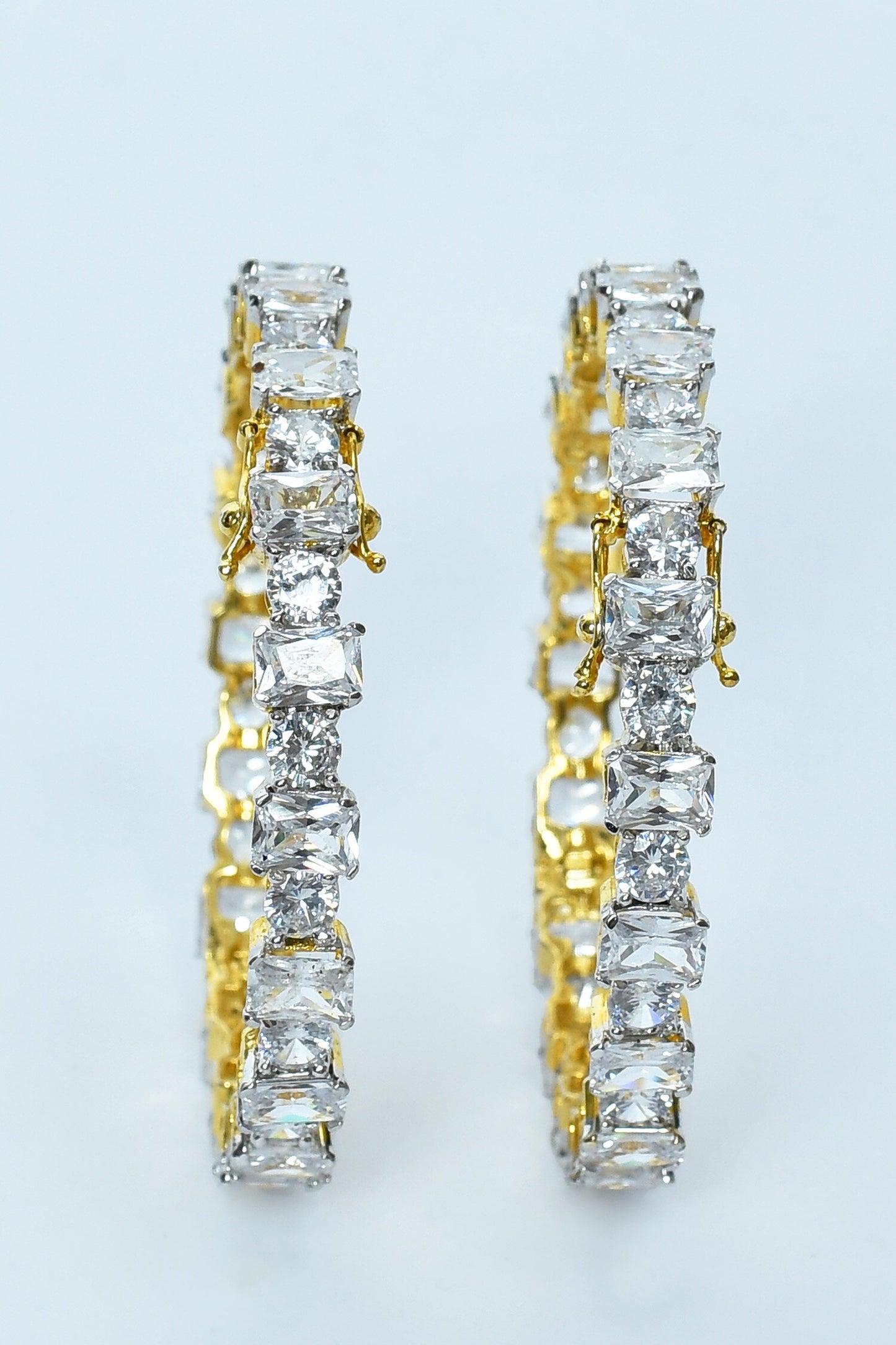 Studded Zircon Diamonds Bangles - Set of 2 