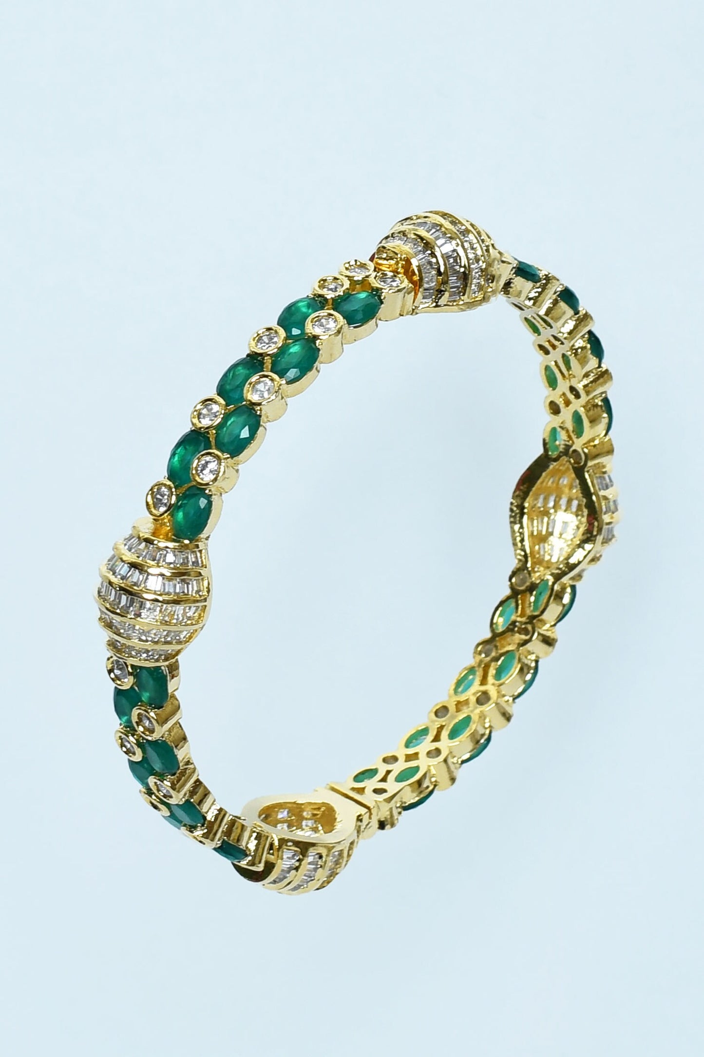 Onyx Embellished Bangles - Set of 2 