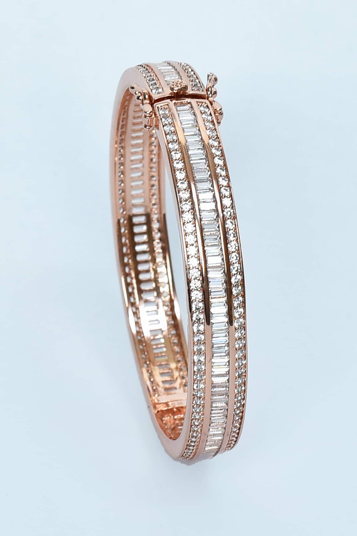 Embellished Zircon Diamonds Bangles - Set of 2 