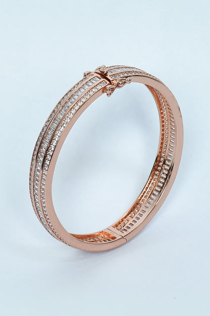Embellished Zircon Diamonds Bangles - Set of 2 