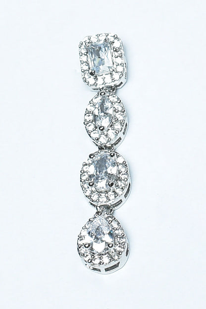 Zircon Diamonds Studded Choker Necklace Set 