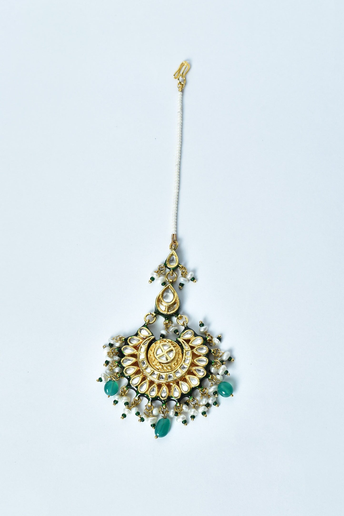 Navratna Stones Embellished Maangtikka 
