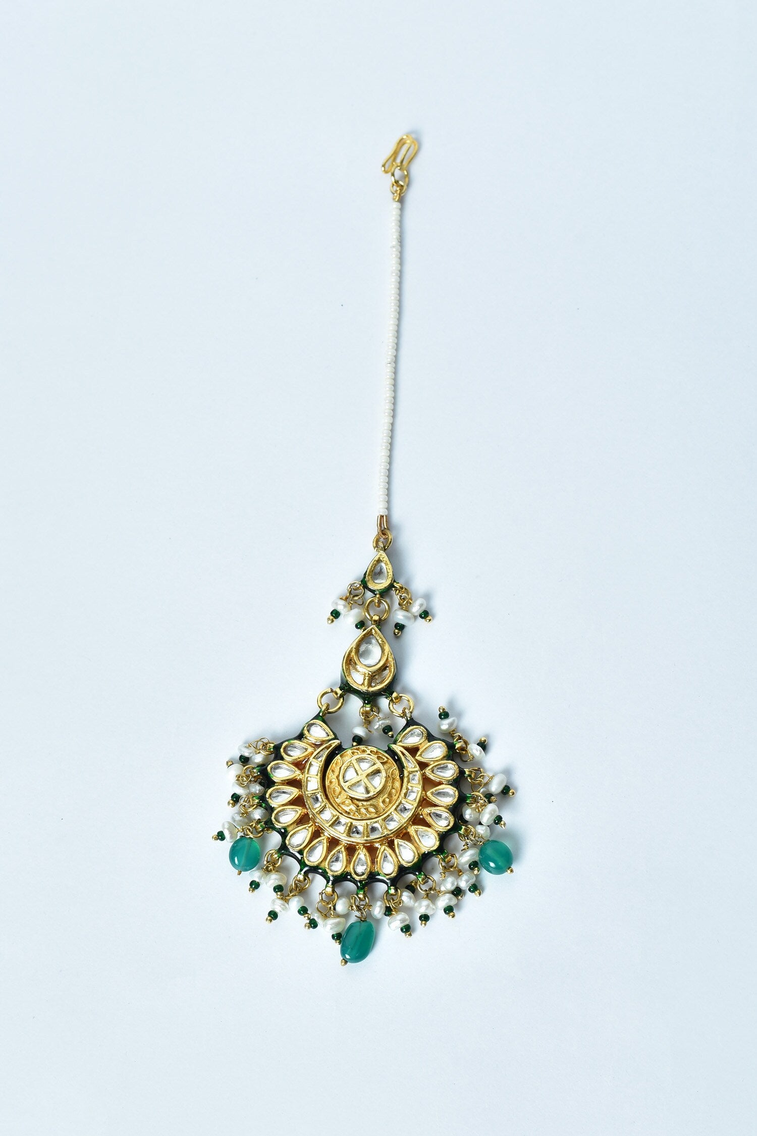 Navratna Stones Embellished Maangtikka 