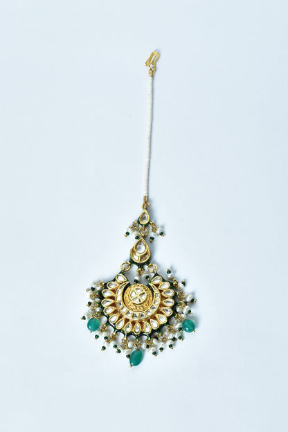Navratna Stones Embellished Maangtikka 