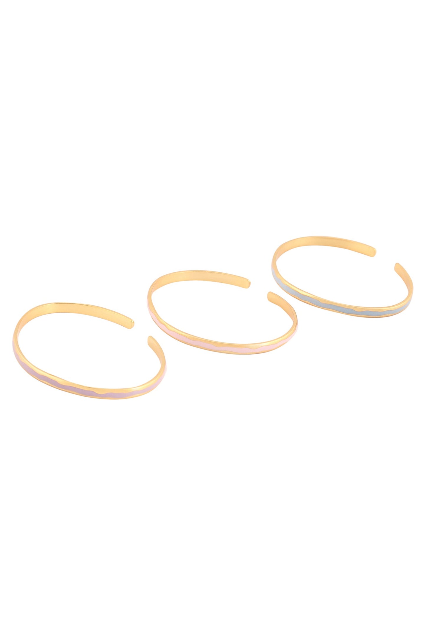 Chiara Enamelled Bracelet - Set of 3 