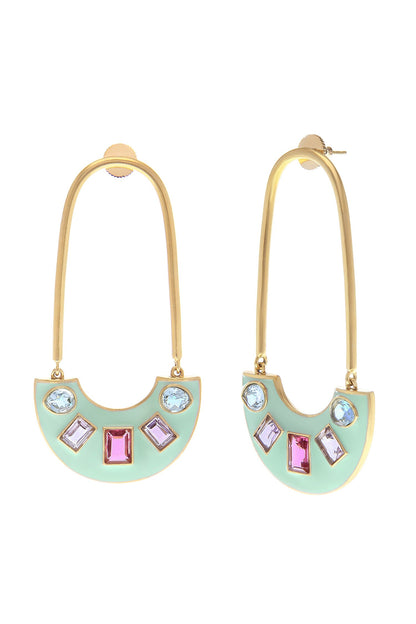 Francesca Embellished Hoops 