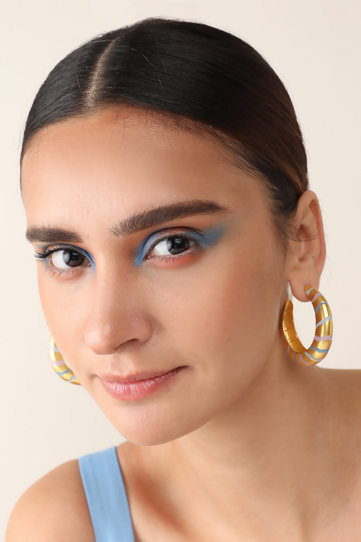 Lucia Enamelled Hoops 
