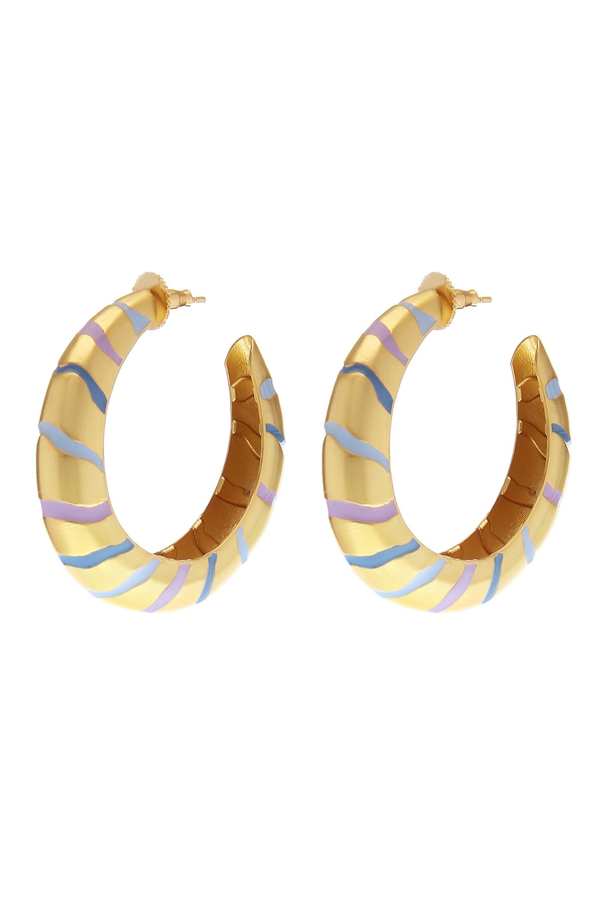 Lucia Enamelled Hoops 
