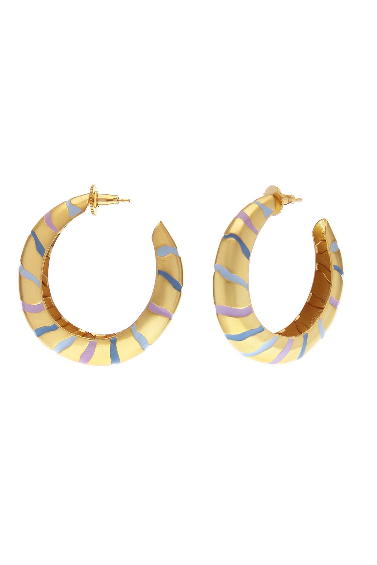 Lucia Enamelled Hoops 