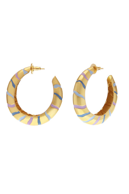 Lucia Enamelled Hoops 