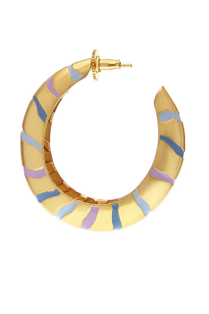 Lucia Enamelled Hoops 